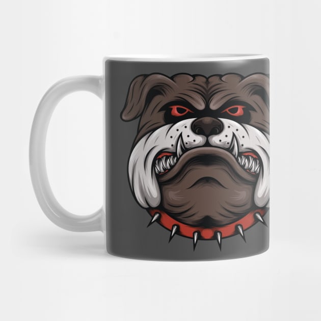 Bulldog head by JagatKreasi